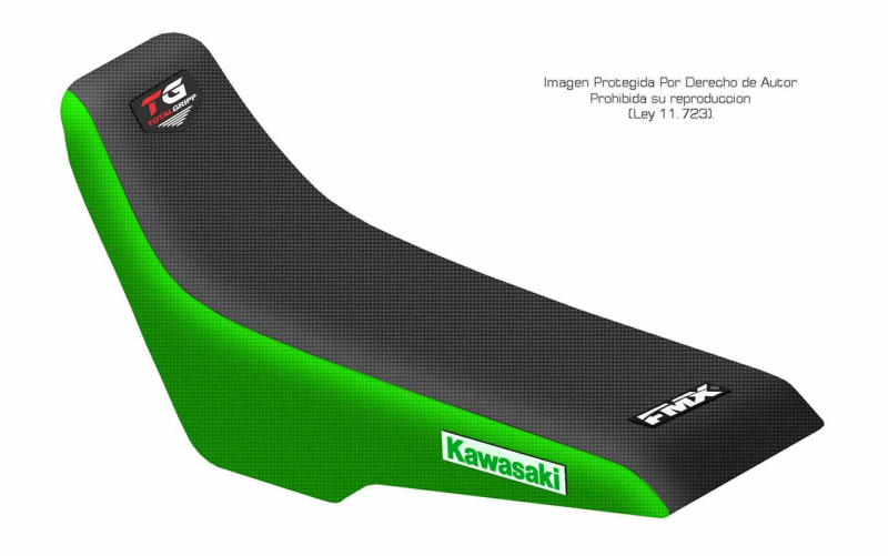 Funda Asiento Kawasaki Klx 250 R 94/96 - Klx 300 R 97/07 Total Grip. Es una obra de arte artesanal fabricada en Argentina, nuestros productos son de la mejor calidad.