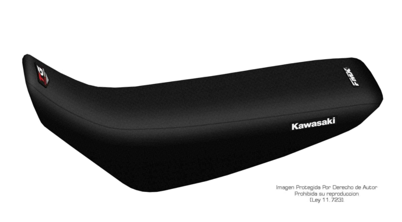 Funda Asiento Kawasaki Kdx 220 - 95/07 Total Grip. Es una obra de arte artesanal fabricada en Argentina, nuestros productos son de la mejor calidad.