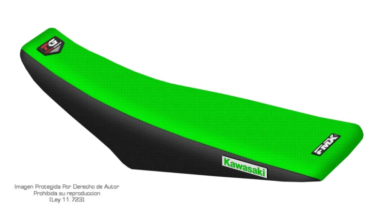 Funda Asiento Kawasaki Kxf 250/450 - 17/18 Total Grip. Es una obra de arte artesanal fabricada en Argentina, nuestros productos son de la mejor calidad.