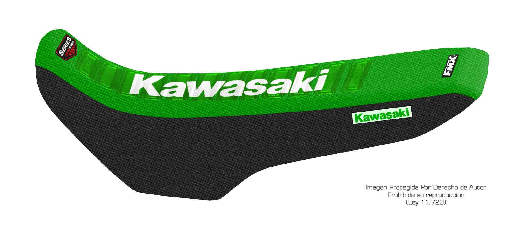 Funda Asiento Kawasaki Klx 650 R Series. Es una obra de arte artesanal fabricada y confeccionada en Argentina, nuestros productos son de la mejor calidad.