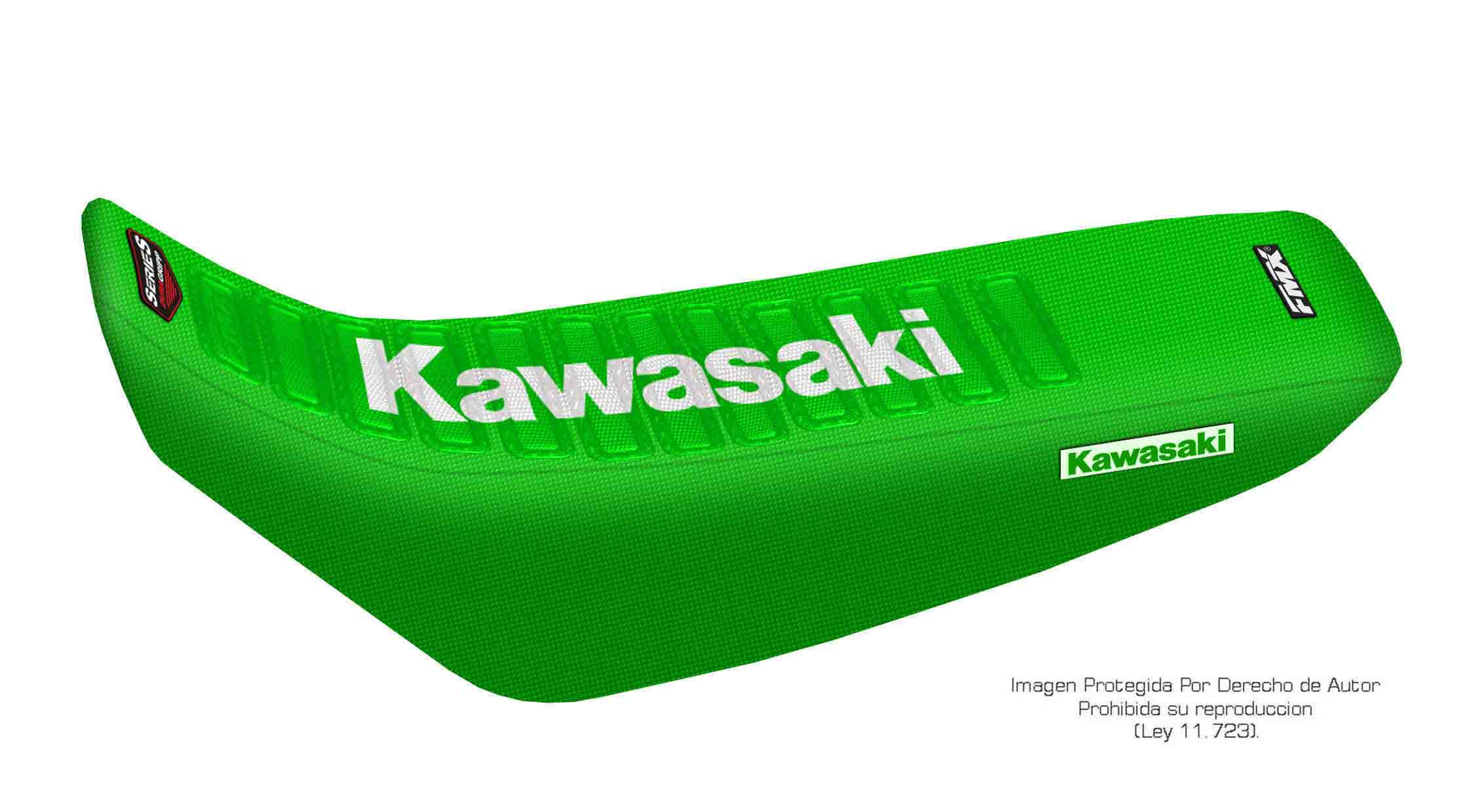 Funda Asiento Kawasaki Kdx 220 - 95/07 Series. Es una obra de arte artesanal fabricada en Argentina, nuestros productos son de la mejor calidad.