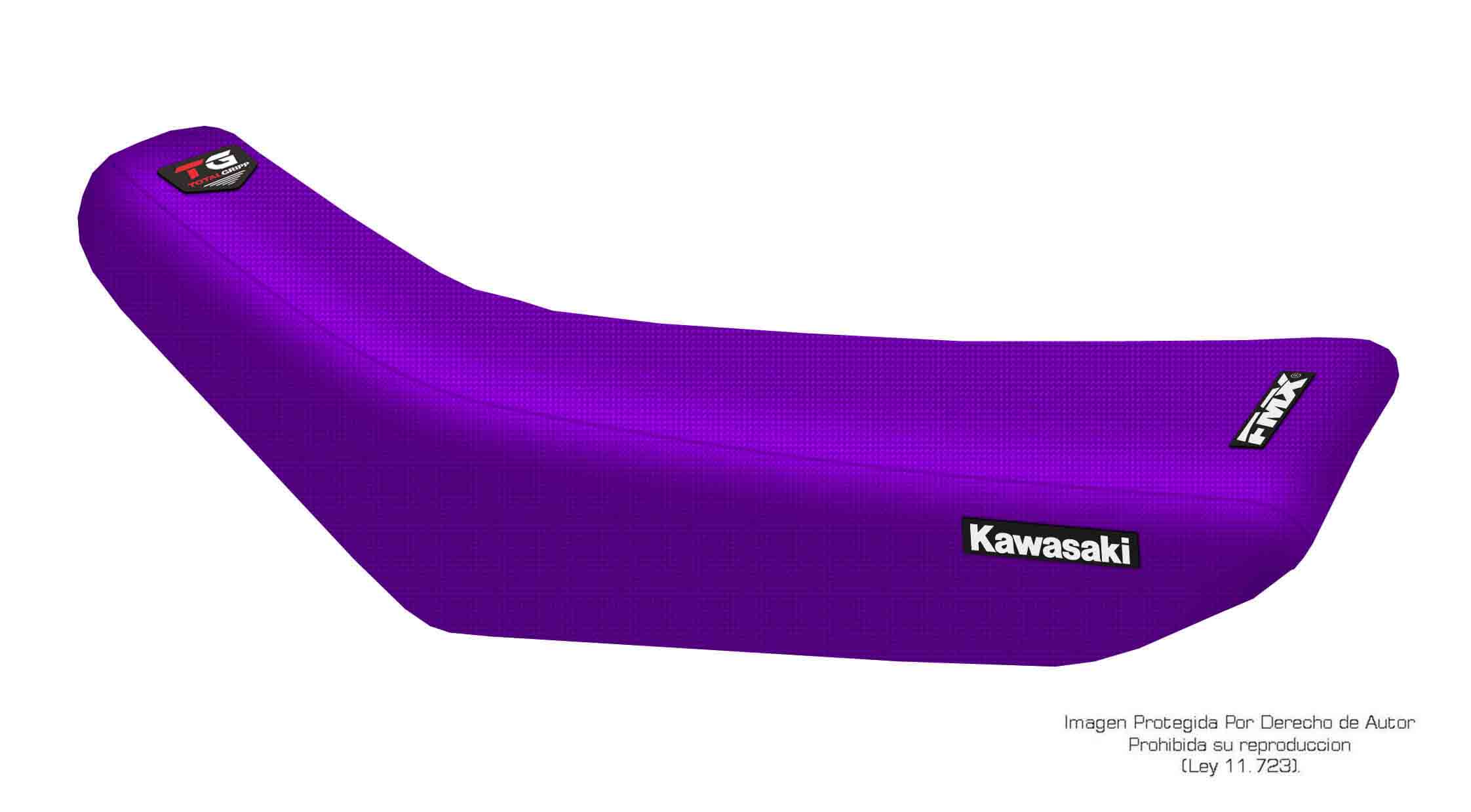Funda Asiento Kawasaki Kx 250 - 91 Total Grip. Es una obra de arte artesanal fabricada en Argentina, nuestros productos son de la mejor calidad.