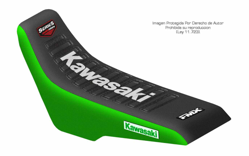 Funda Asiento Kawasaki Klx 250 R 94/96 - Klx 300 R 97/07 Series. Es una obra de arte artesanal fabricada en Argentina, nuestros productos son de la mejor calidad.